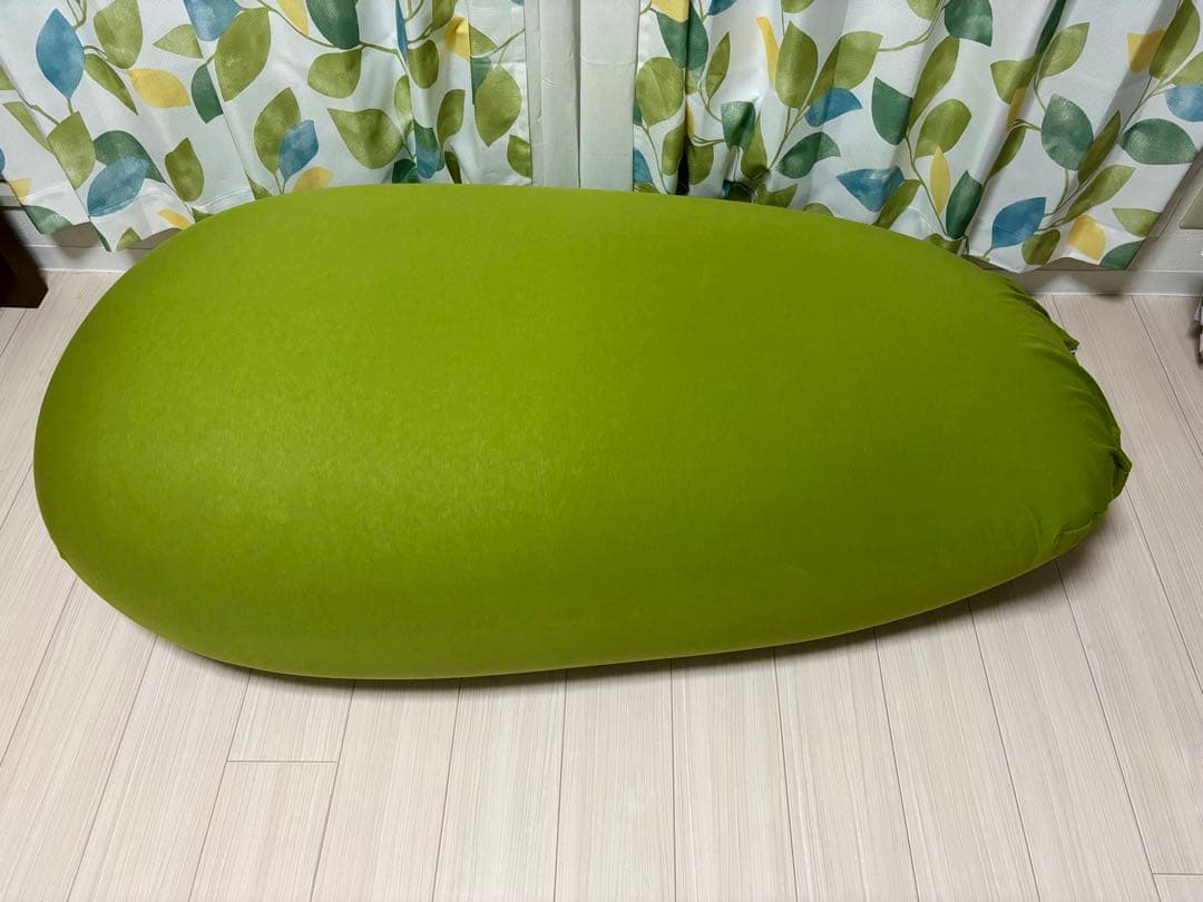 【美品】アイリスオーヤマ　フォレストグリーン　ビーズクッション　オーバル型 ビーズクッション ビーンズMAX グレー 7165737 │【公式】SIMPLE STYLE