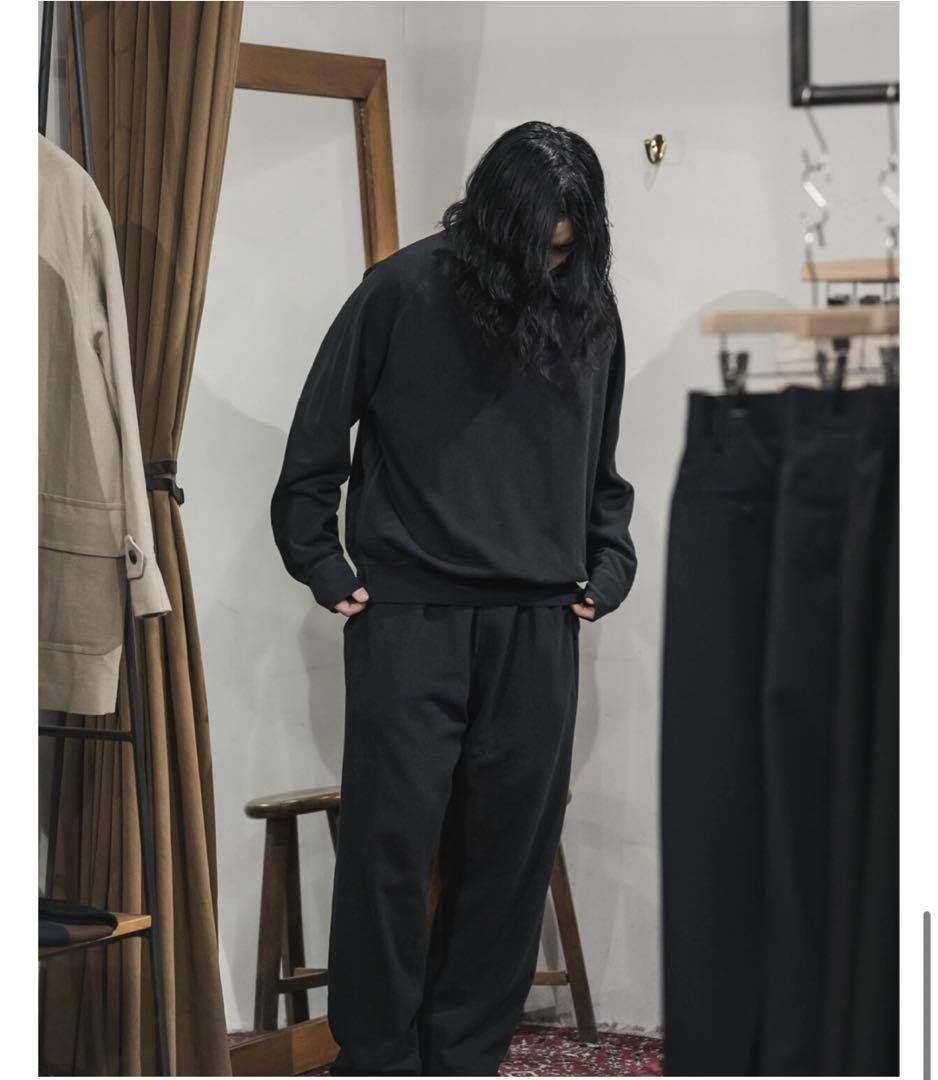 ほぼ未使用】24ss COMOLI コモリ 製品染裏毛スウェットセットアップ