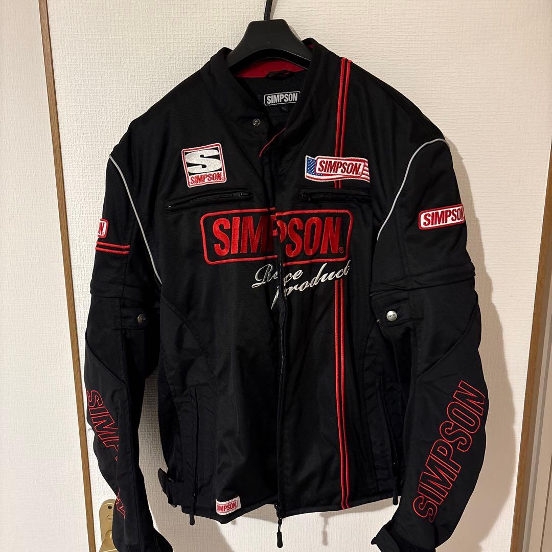 SIMPSOM 黒赤ジャケット 4L SIMPSOM 黒赤ジャケット 4L