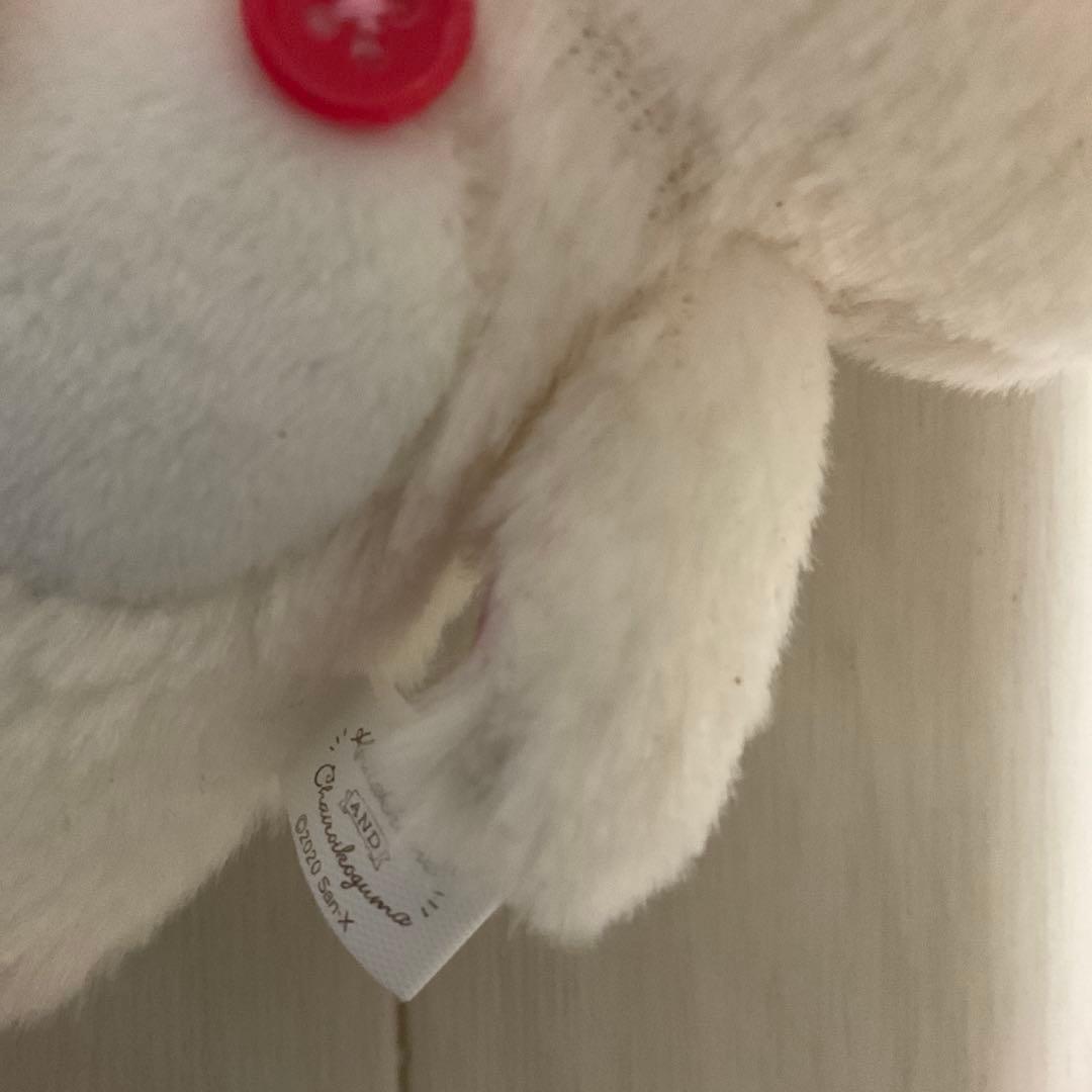 コリラックマSan-X白いふわふわ素材白いクマの子肉球刺繍コリゴグ