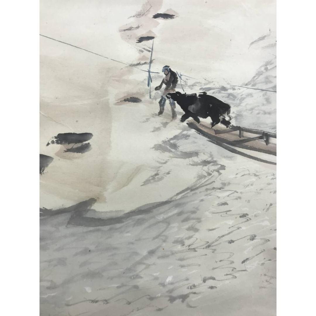 真作/小林松僊/梅林山水/梅花/早春の掛軸/掛軸/名家伝来/AK-890 - メルカリ