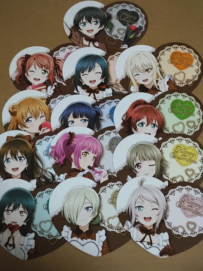ラブライブ 虹ヶ咲学園 有楽町マルイ バレンタイン ハート型カード全種