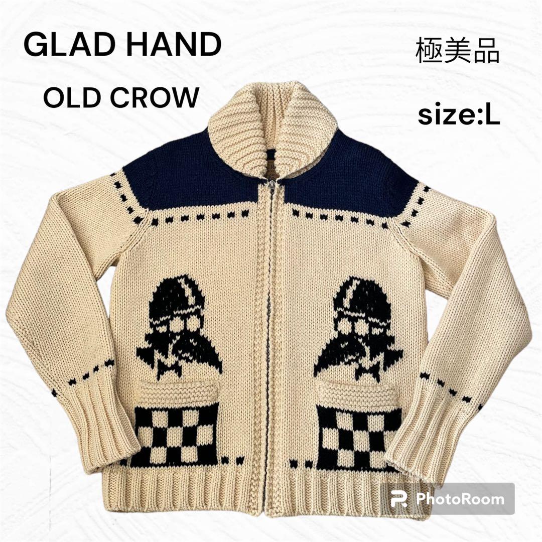 OLD CROW GLAD HAND カウチンニット L - メルカリ
