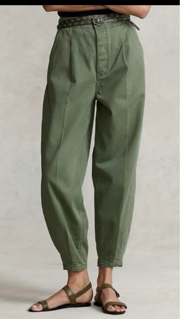 お値下げ【ポロラルフローレン】コットンヘリンボーンキャロットパンツ DOUBLE RL RALPH LAUREN/ダブル アール エル ラルフ ローレン通販