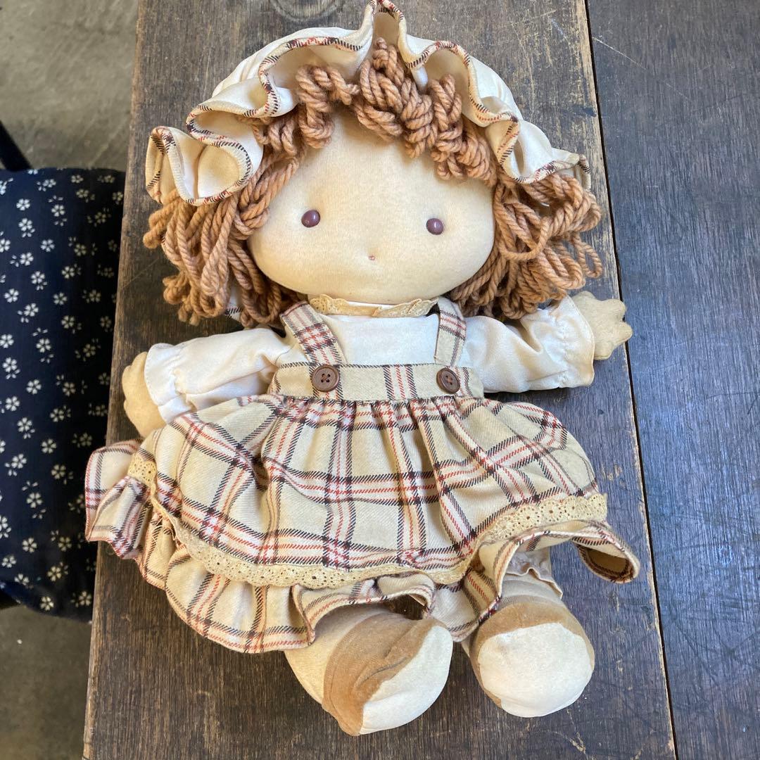 原宿の星 タグ付き 女の子 人形 ぬいぐるみ 全長40cm 昭和レトロ