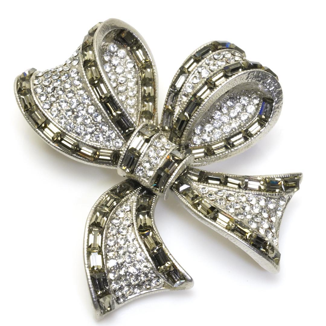 フォクシー リボン ラインストーン ブローチ ビーズ FOXEY コメ兵｜フォクシー FOXEY ブローチ｜フォクシー｜レディース