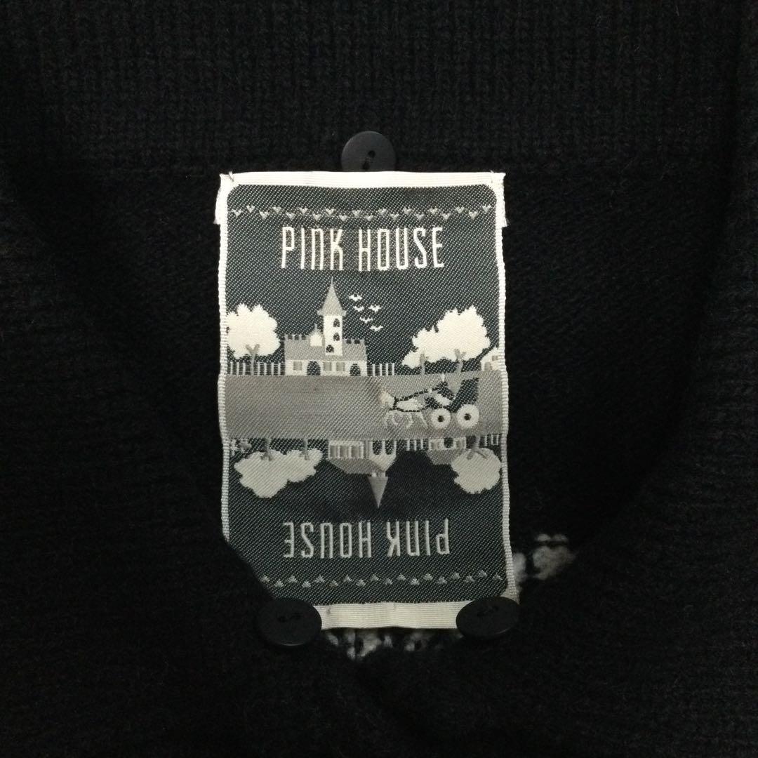 希少】美品☆ピンクハウス ファー襟トナカイ ビジュー ニット