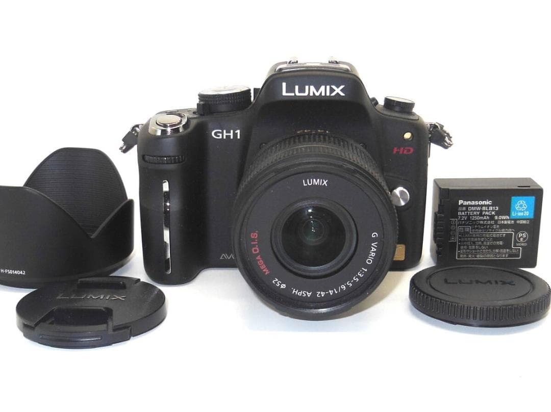 ★極上品★ Panasonic LUMIX DMC-GH1 14-42mm Panasonic LUMIX DMC-GH1 12.1MP Digital Camera - Black (Body Only