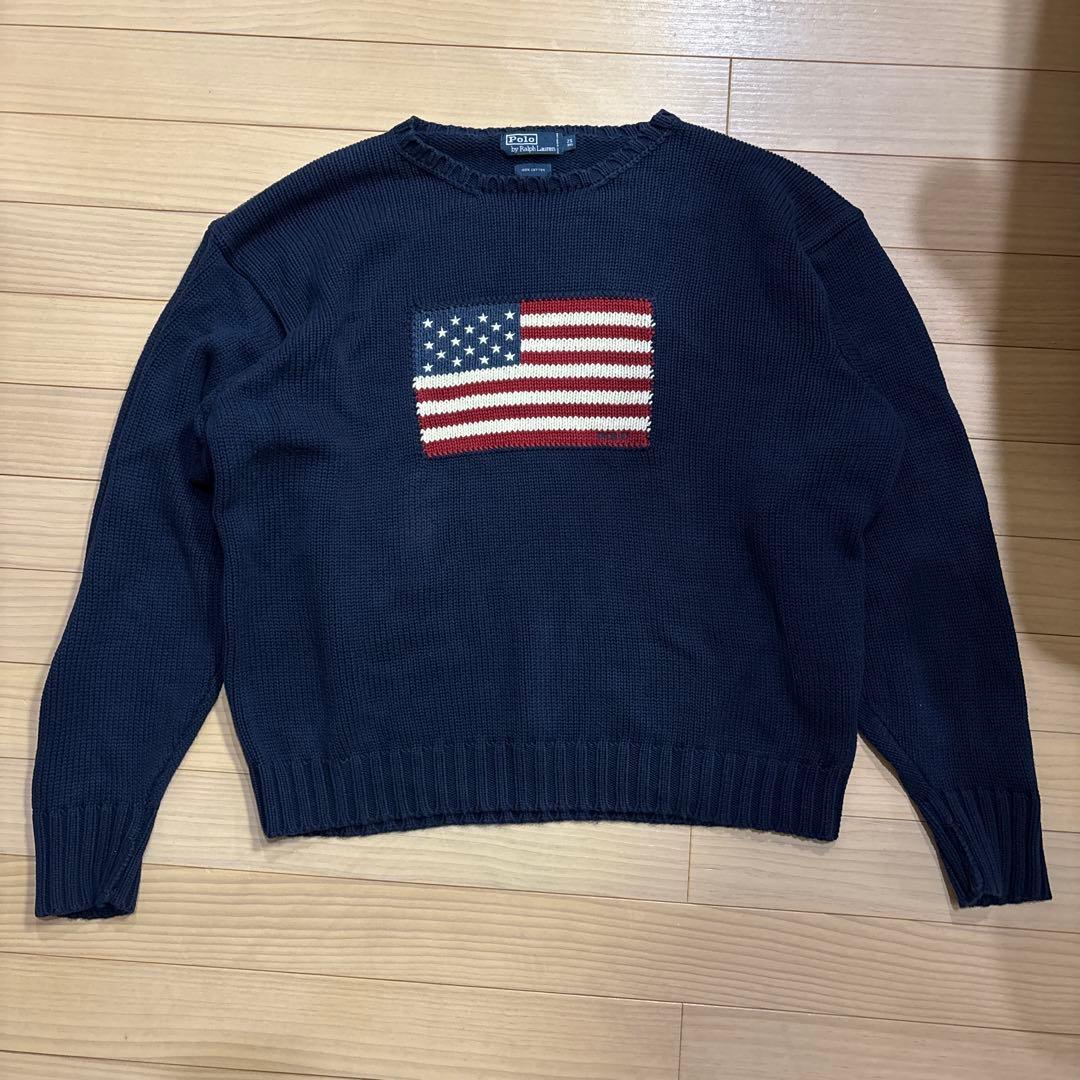 Y*u様 ラルフローレン　POLO ralph lauren 星条旗　コットンニ POLO RALPH LAUREN（ポロ・ラルフローレン） ポロ ラルフローレン