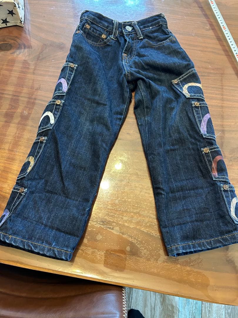 エヴィス ジーンズ キッズ メニーポケット デニム サイズ3 - メルカリ