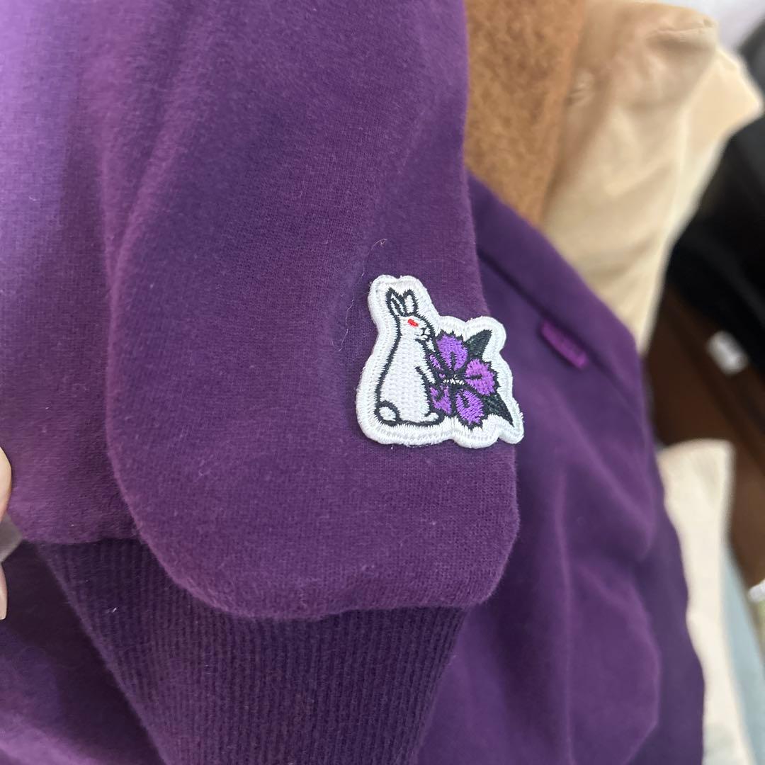 ☆激レアデザイン☆ FR2 ロンT ポロシャツ 京都限定 撫子 色情兎 紫 M