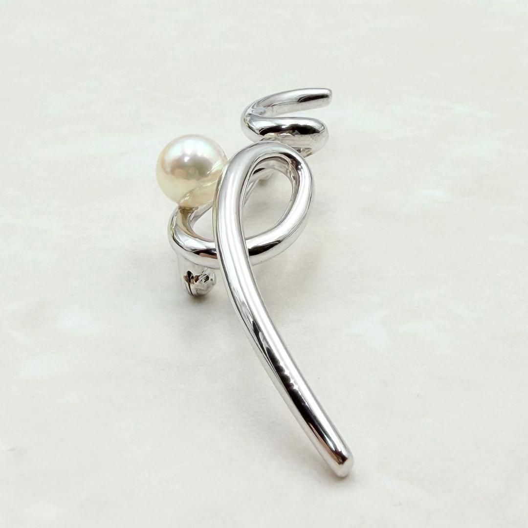 美品 田崎 田崎真珠 ブローチ パール 希少品 レア シルバー silver