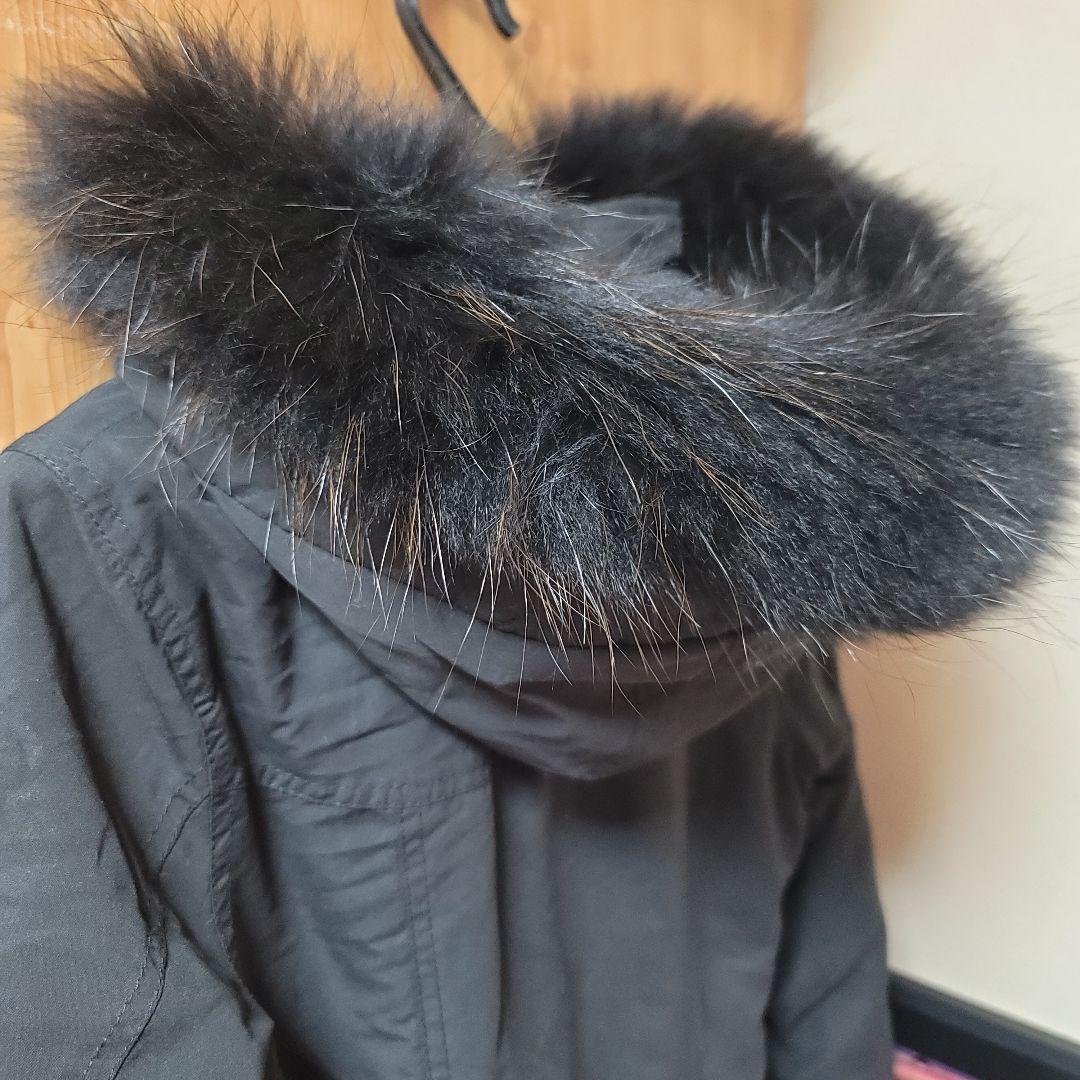 SLY スライ ブラックファー付きモッズコート レディース S サイズ