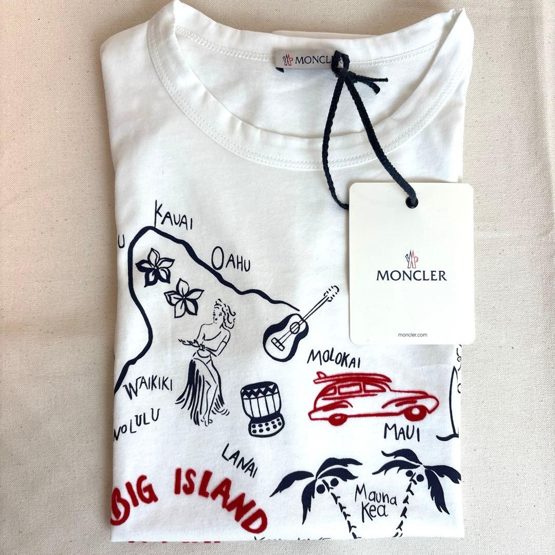 MONCLER Tシャツ キッズ 白 ハワイ島デザインプリント - メルカリ