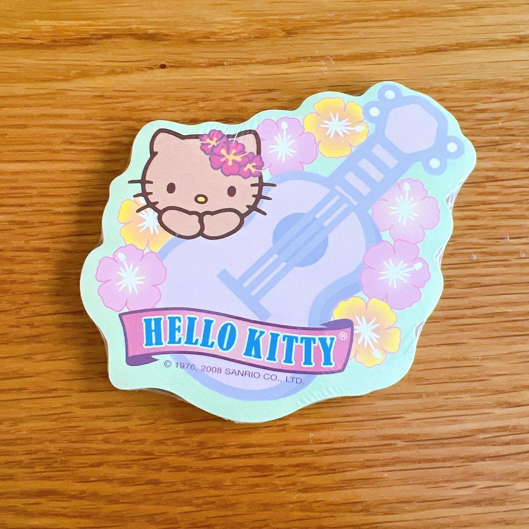 新品 未開封 サンリオ ハワイ グアム ハローキティ メモ帳 付箋 日焼け