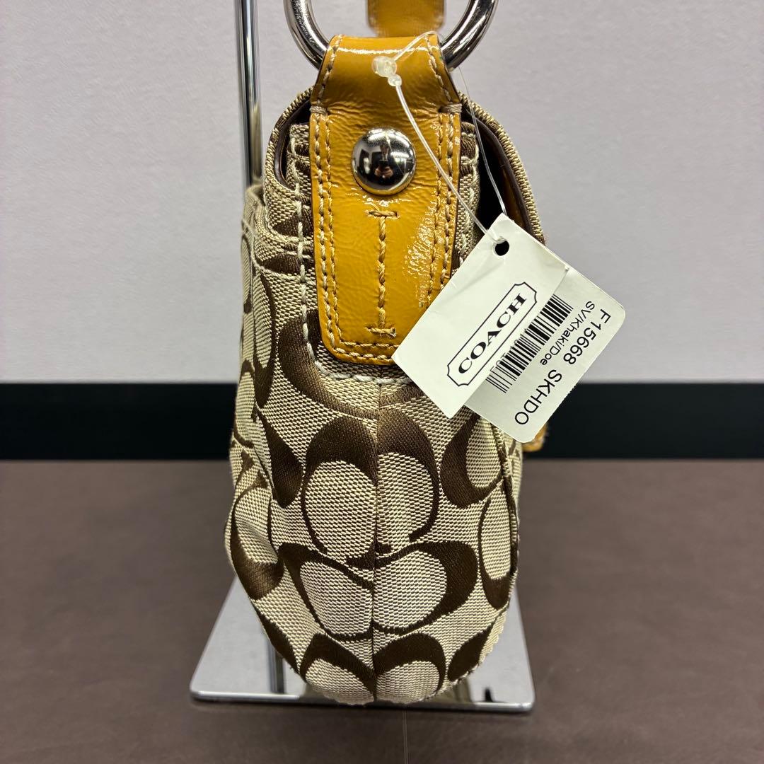 鑑定済み・タグ付き】COACH シグネチャー F13113 ワンショルダー