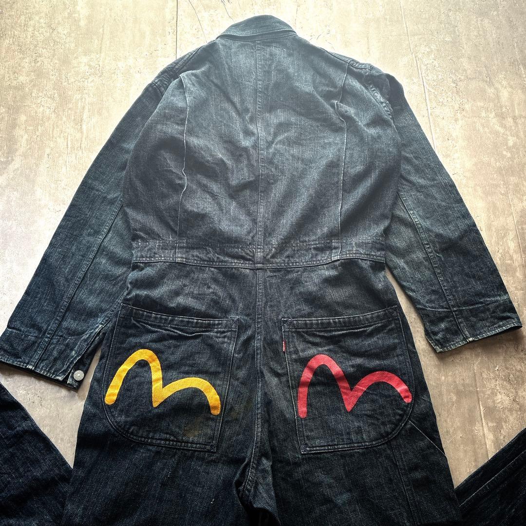 新恵美寿神頭 エヴィス カモメ つなぎ オーバオール デニム アメカジ