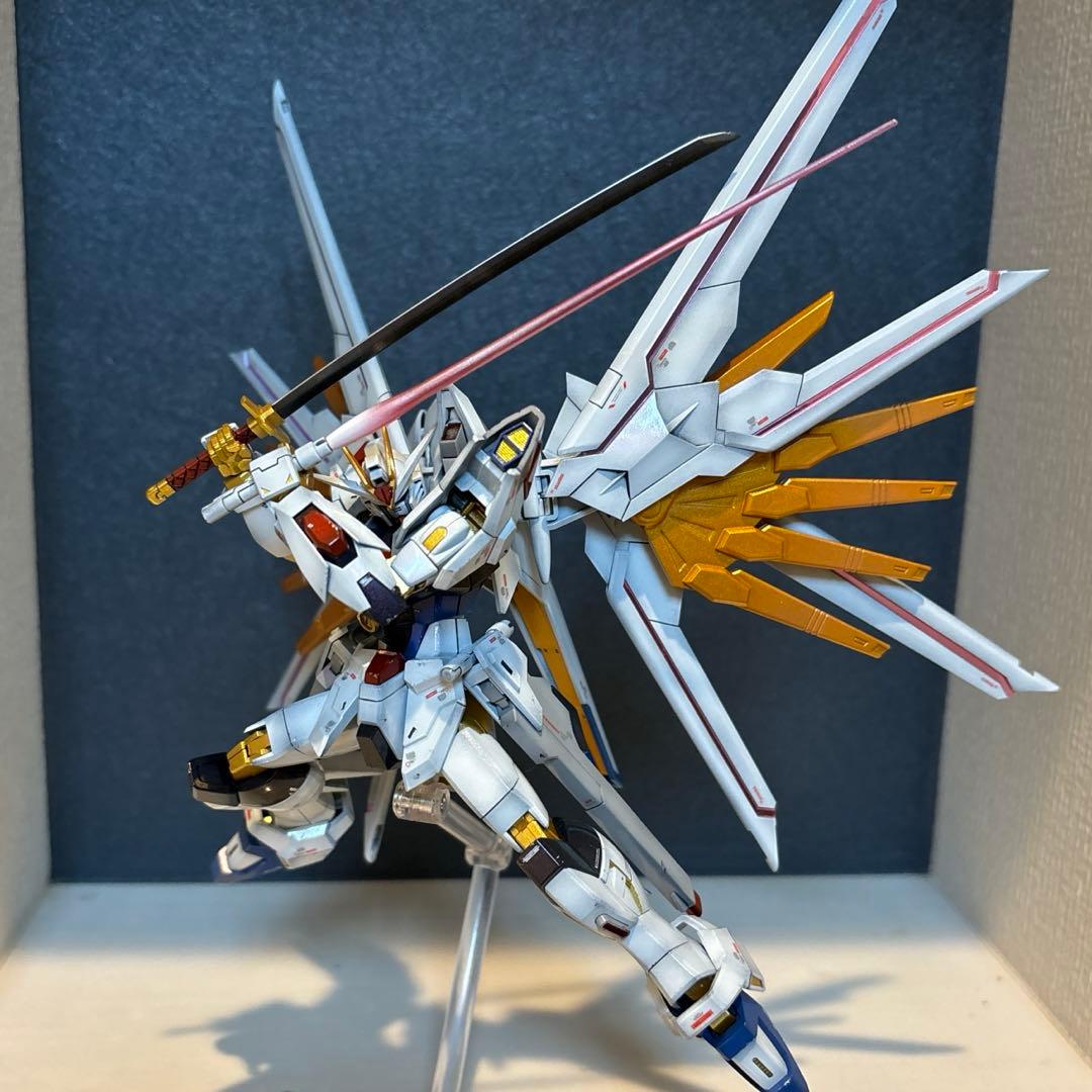 HGマイティーストライクフリーダムガンダム全塗装完成品 - メルカリ