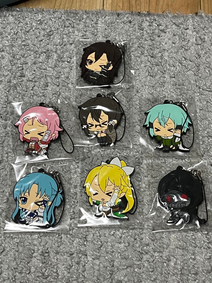 SAO ラバーストラップ　しゃがみ　まとめ売り SAO ラバーストラップ しゃがみ まとめ売り - メルカリ