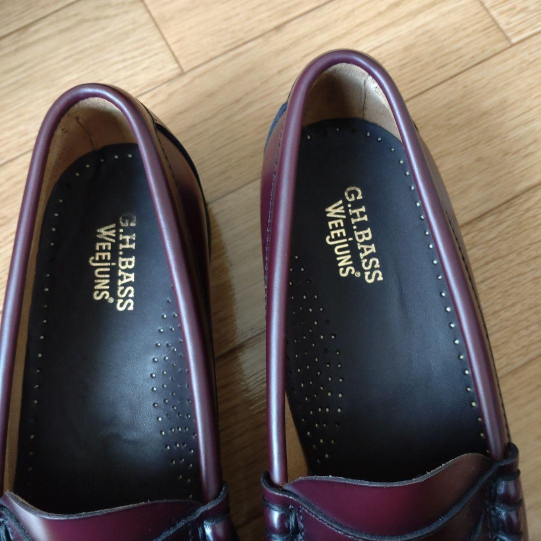 G.H.BASS ローファー LARSON US6.0(24.0) WINE