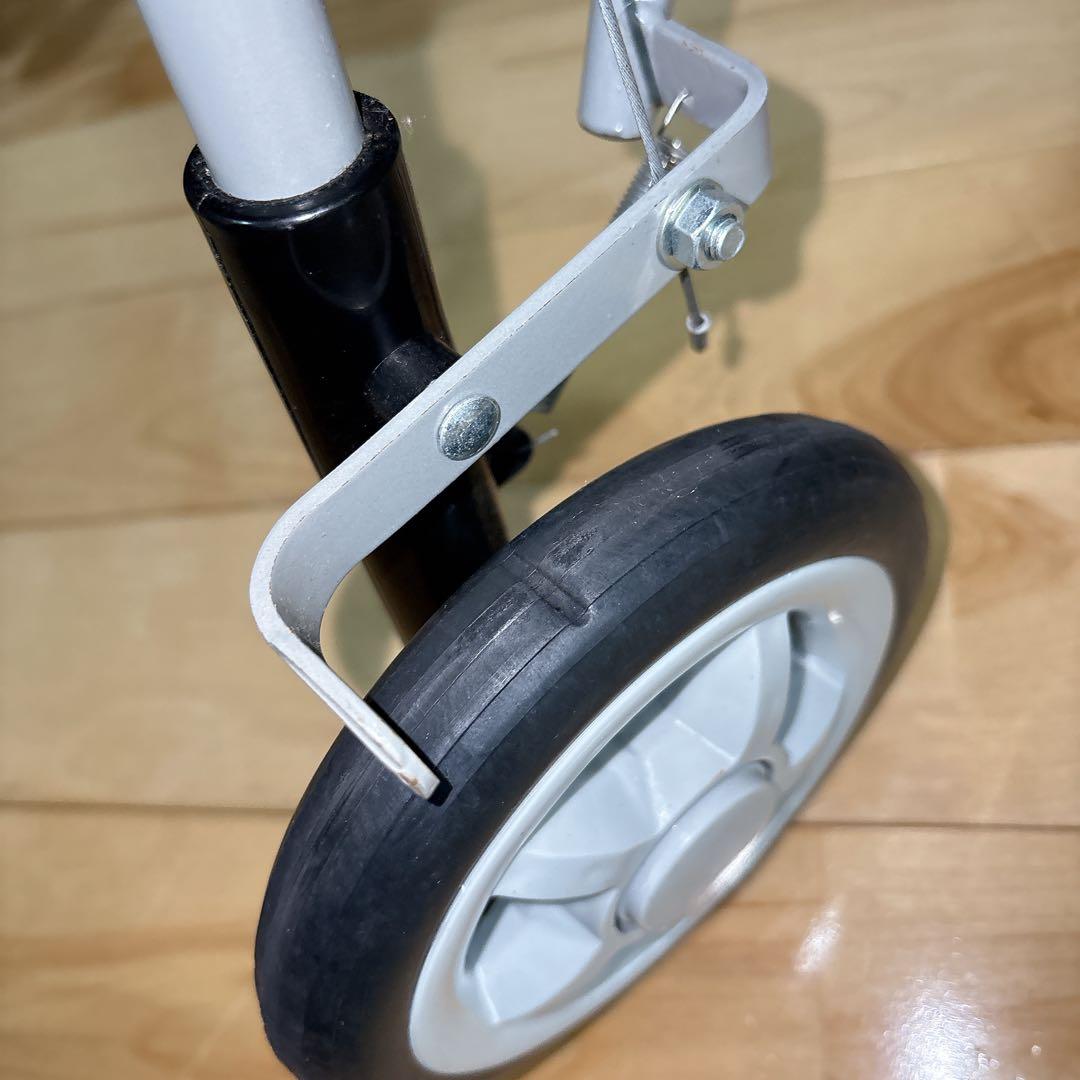 極美品 島製作所 シンフォニーSP 花柄 歩行器 シルバーカー 手押し車