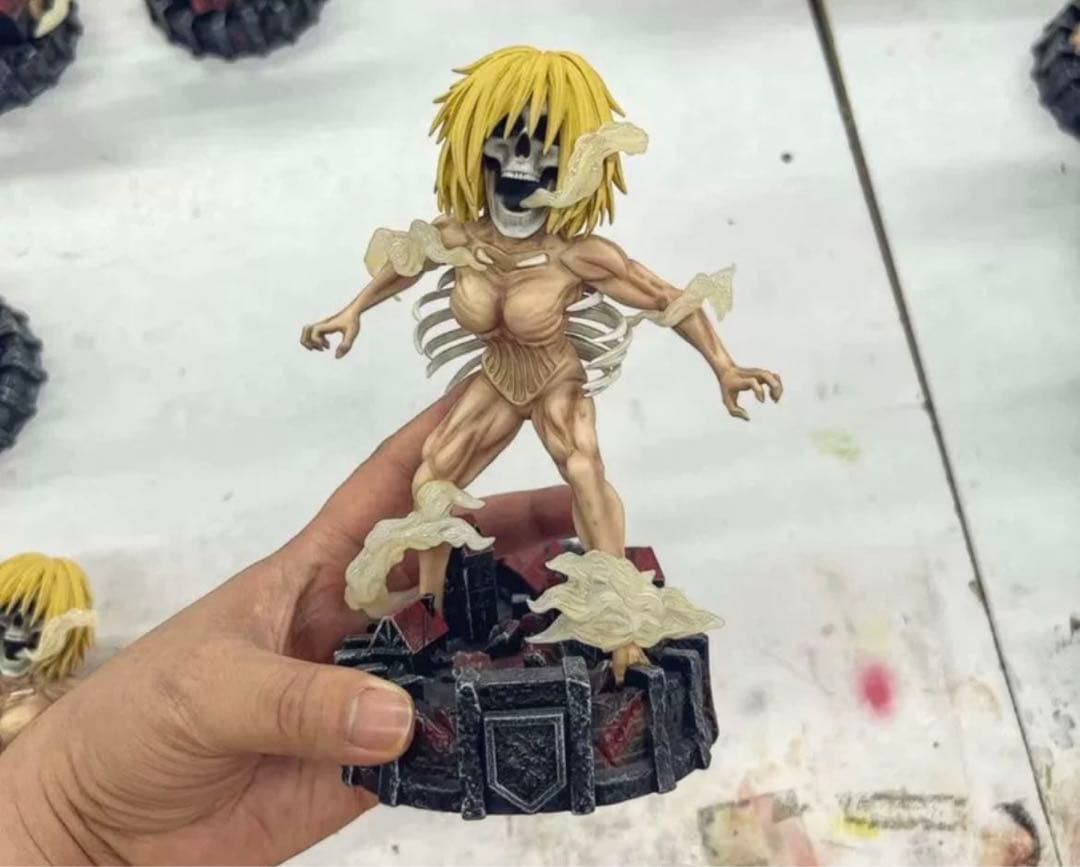 進撃の巨人 獣の巨人 鎧の巨人 ガレージキット ガレキ スタチュー⑧