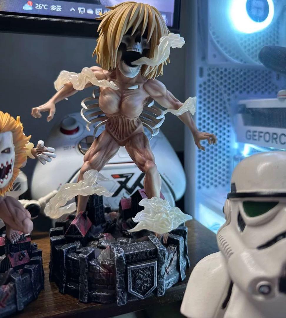 進撃の巨人 獣の巨人 鎧の巨人 ガレージキット ガレキ スタチュー⑧