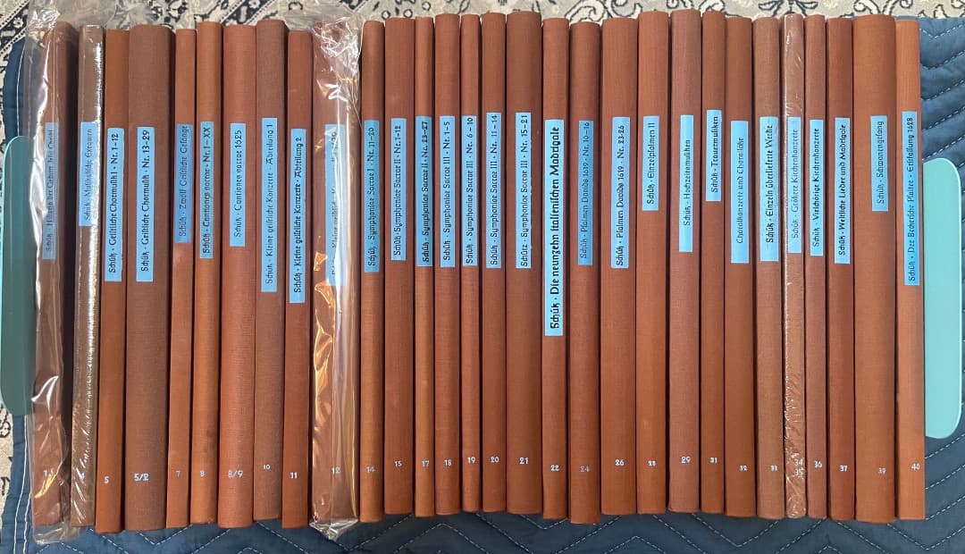 H. シュッツ全集（うち30冊、ハードカーバー、書き込みなし）