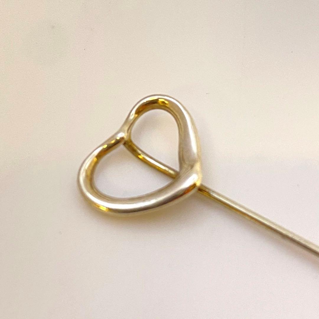 ティファニー SV925 オープンハート ピンブローチ エルサ・ペレッティ