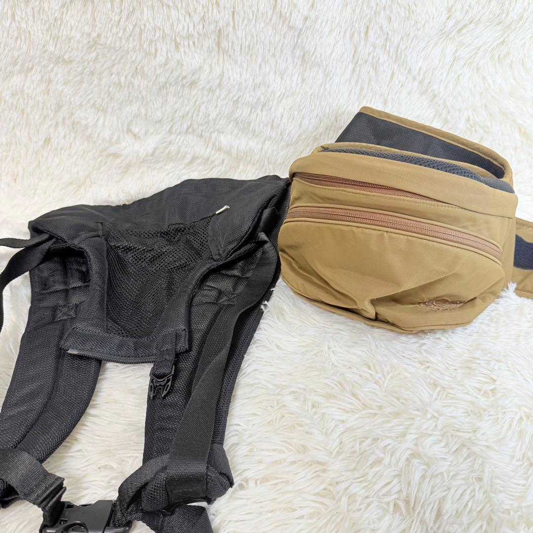 POLBAN ポルバンアドバンス　ヒップシート　ダブルショルダーベルト付き ポルバン POLBAN ダブルショルダーセット アドバンス メランジグレー