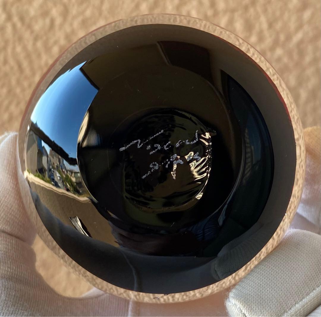 ⚛️ガラス作家＊ノグチミエコ⚛️ ガラスペーパーウェイト 赤富士