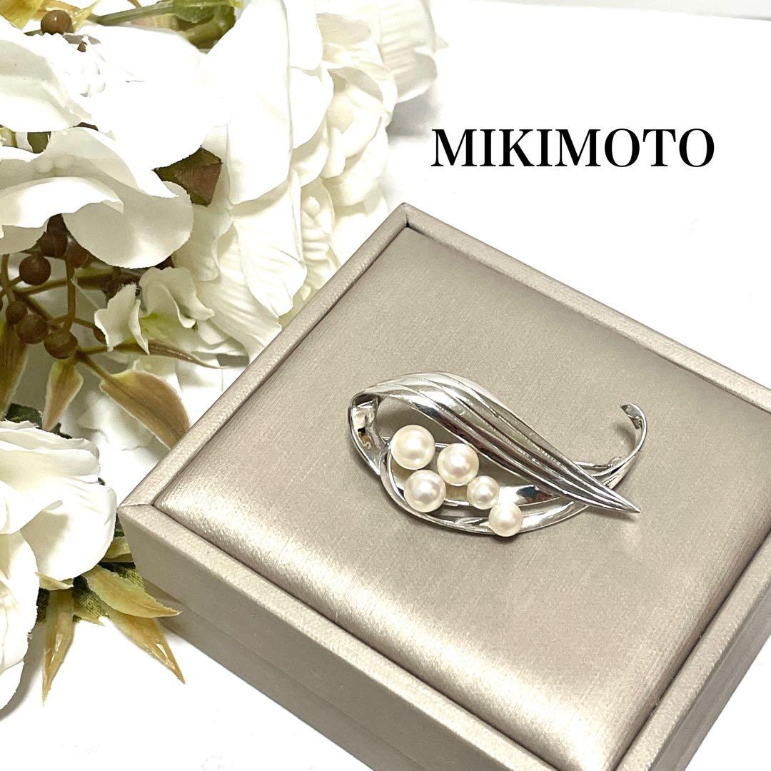 皇室御用達 MIKIMOTO ミキモト アコヤ真珠 パール ブローチ コサージュ