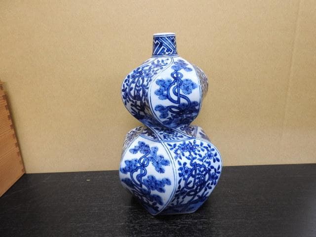 祥瑞剽徳利 源右衛門窯 共箱 MA427