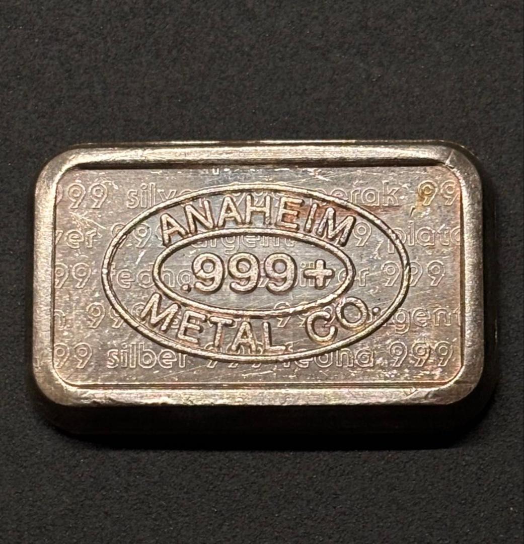 1981年 純銀バー 1オンス ANAHEIM L / U.S.V.I. 1981年 純銀バー 1オンス ANAHEIM L / U.S.V.I. 1981年 純銀バー 1