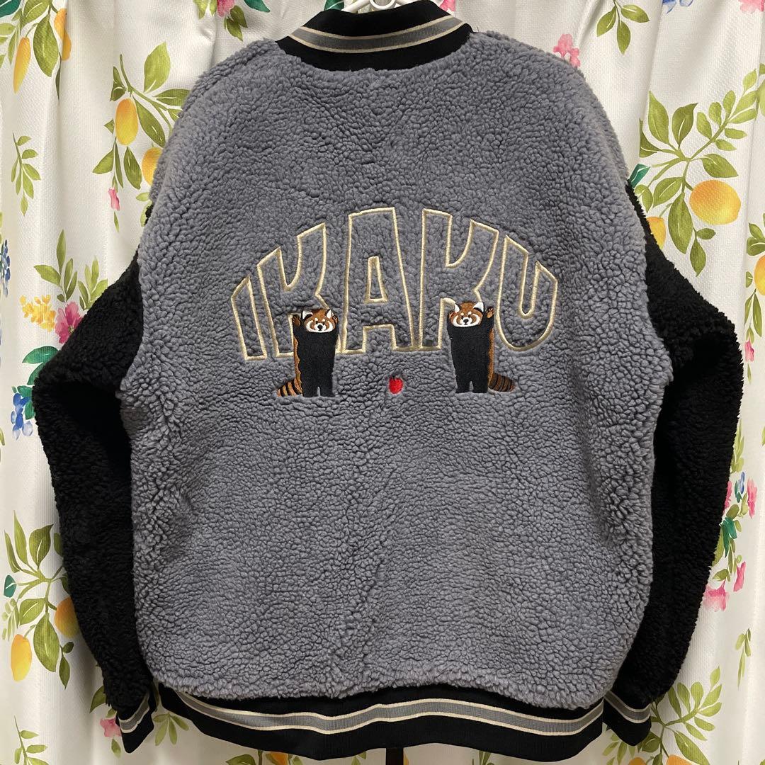 新品タグ付 グラニフ イカク ボアスタジアムジャンパー L ブルゾン