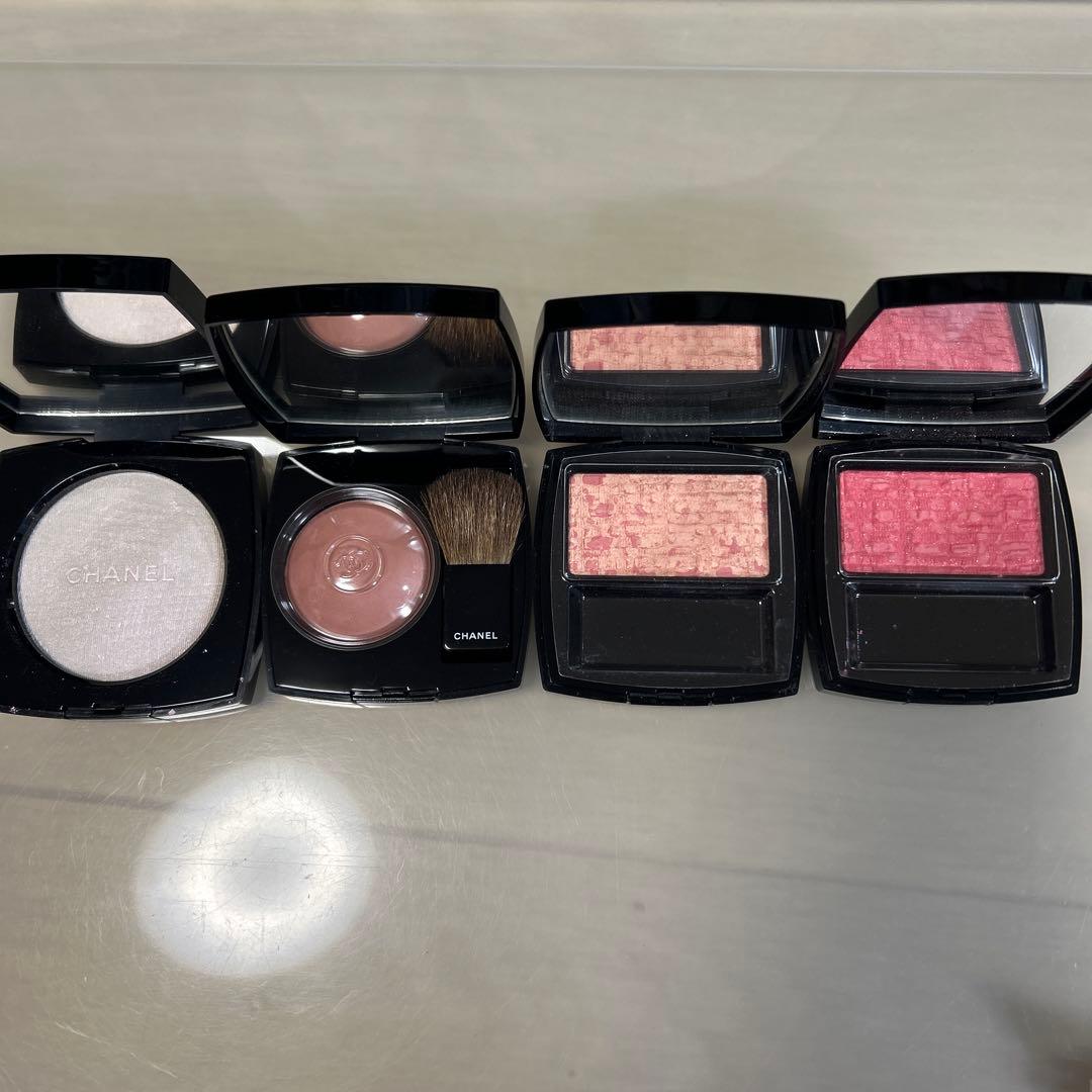 シャネル チーク＆ハイライター 4点セット 試してみた】レ シーニュ ドゥ シャネル チークカラー＆ハイライター