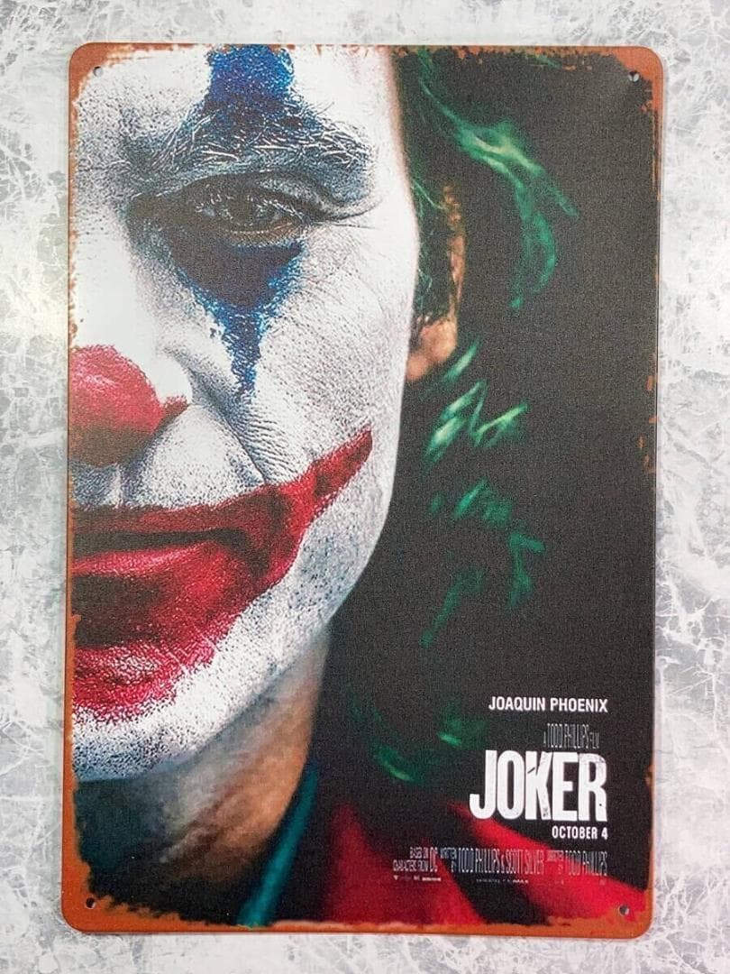 ジョーカー/ホアキン・フェニックス バットマン メタル ポスター B」jo