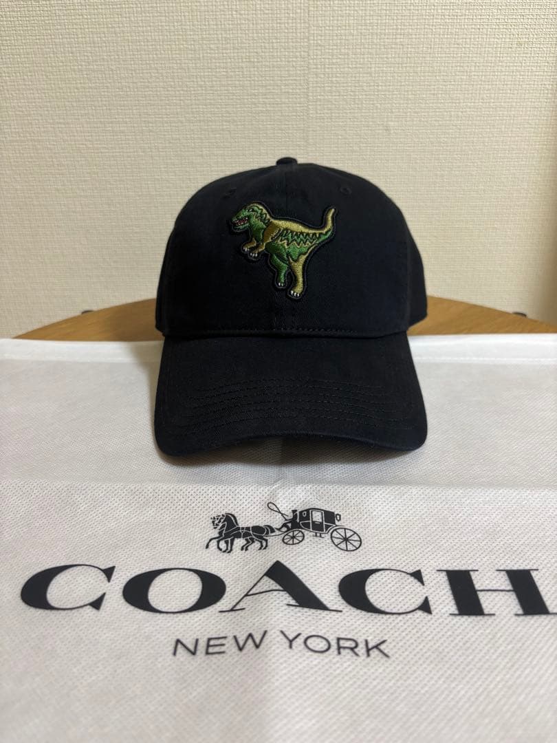 COACH ブラック レキシー　キャップ COACH（コーチ） キャップ 帽子 レキシー パッチ ベースボール ハット