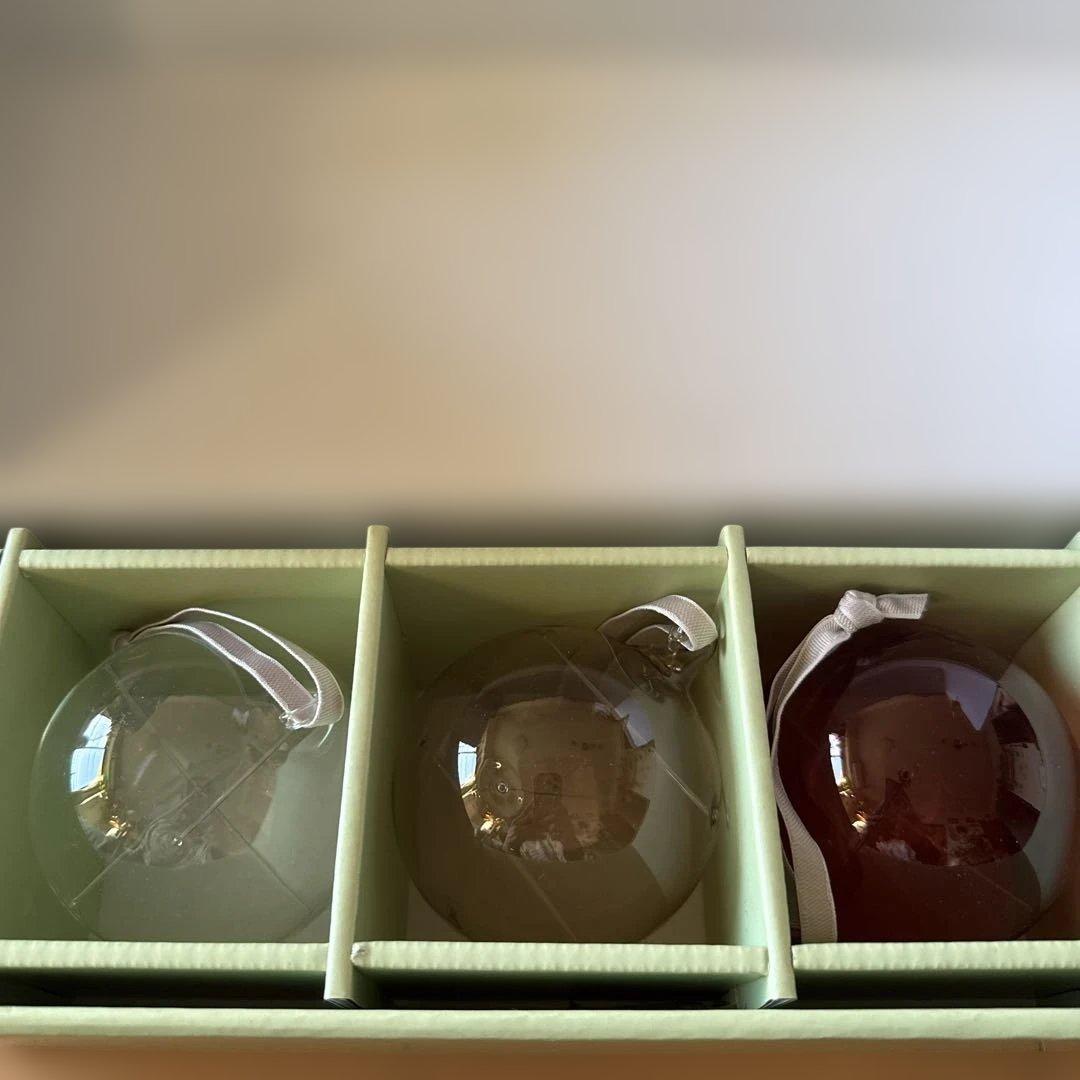  サンボール　イッタラ　ガラス　オーナメントセット 楽天市場】イッタラ Iittala サンボール オーナメント 80mm 3個セット