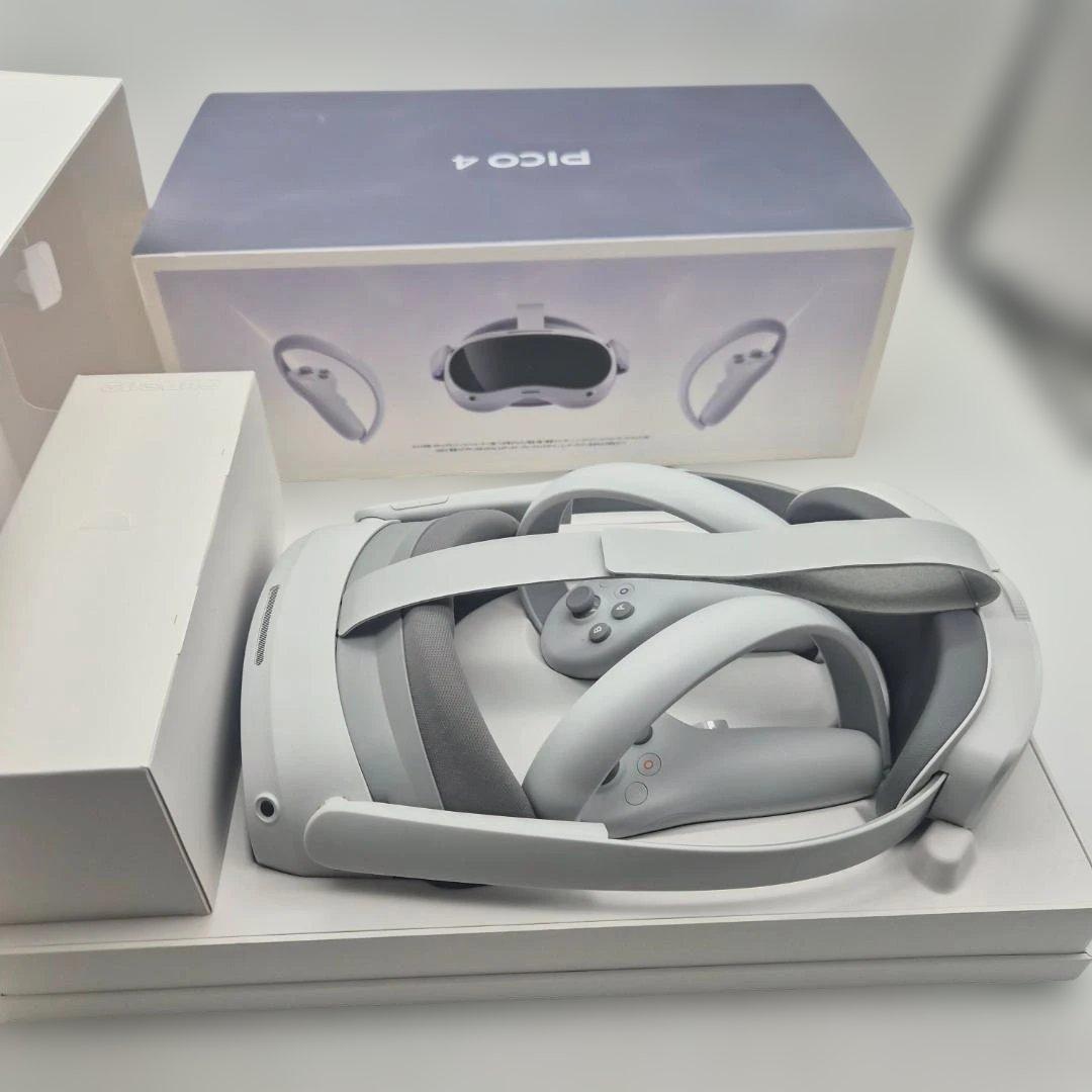 PICO 4 128GB VRヘッドセット コントローラー付き pico4 Amazon.com: PICO 4 128G VR ヘッドセット ホワイト(ピコ 4) White