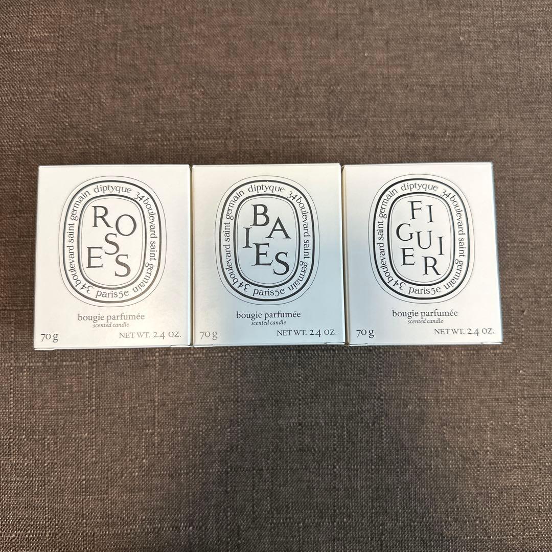 Diptyque キャンドル 3個セット Set of 3 small candles - To compose | Diptyque Paris