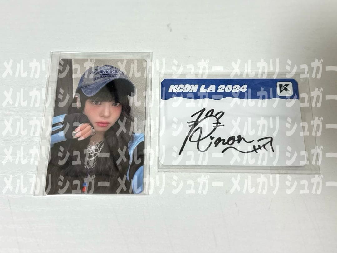 ME:I KCON LA 2024 サイン MD 石井蘭 ME:I KCON LA 2024 サイン MD