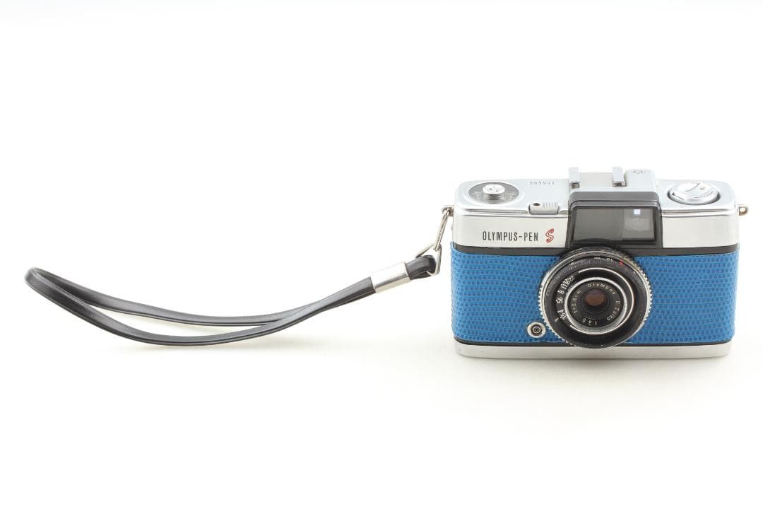 整備済 美品】ブルー OLYMPUS PEN S ハーフカメラ #1358 - メルカリ