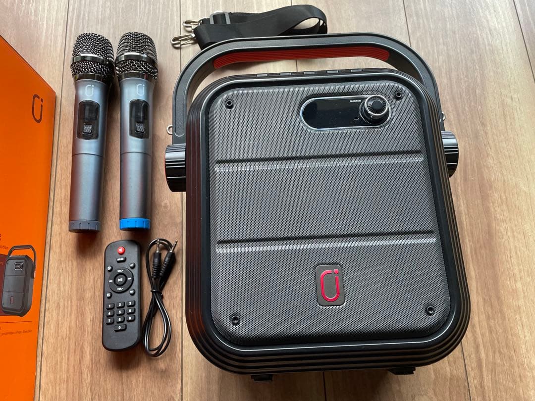 JYX-66BT ポータブルスピーカー ワイヤレスマイク2本付き - メルカリ