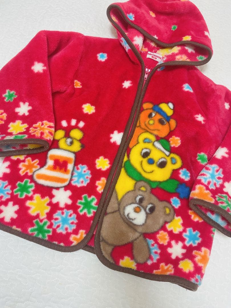 レトロ 希少 ミキハウス毛布アウター 110