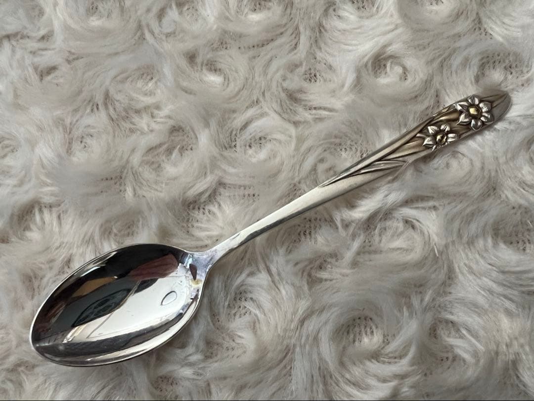 シルバー カトラリーセット SILVER 950 スプーンセット 部分金仕上げ