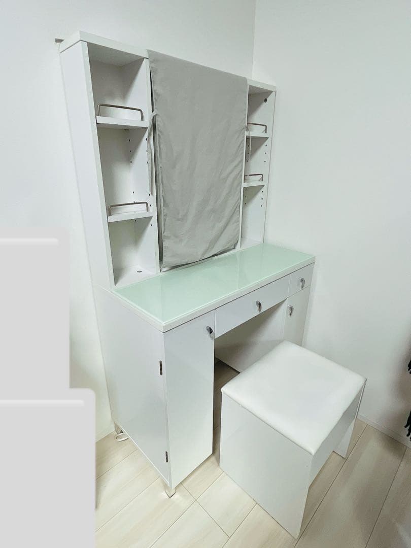 ニトリ ドレッサー ♡♡ ニトリ（NITORI） 三面鏡ドレッサー 化粧台 鏡台 姿見 ミラー (DR2 WH