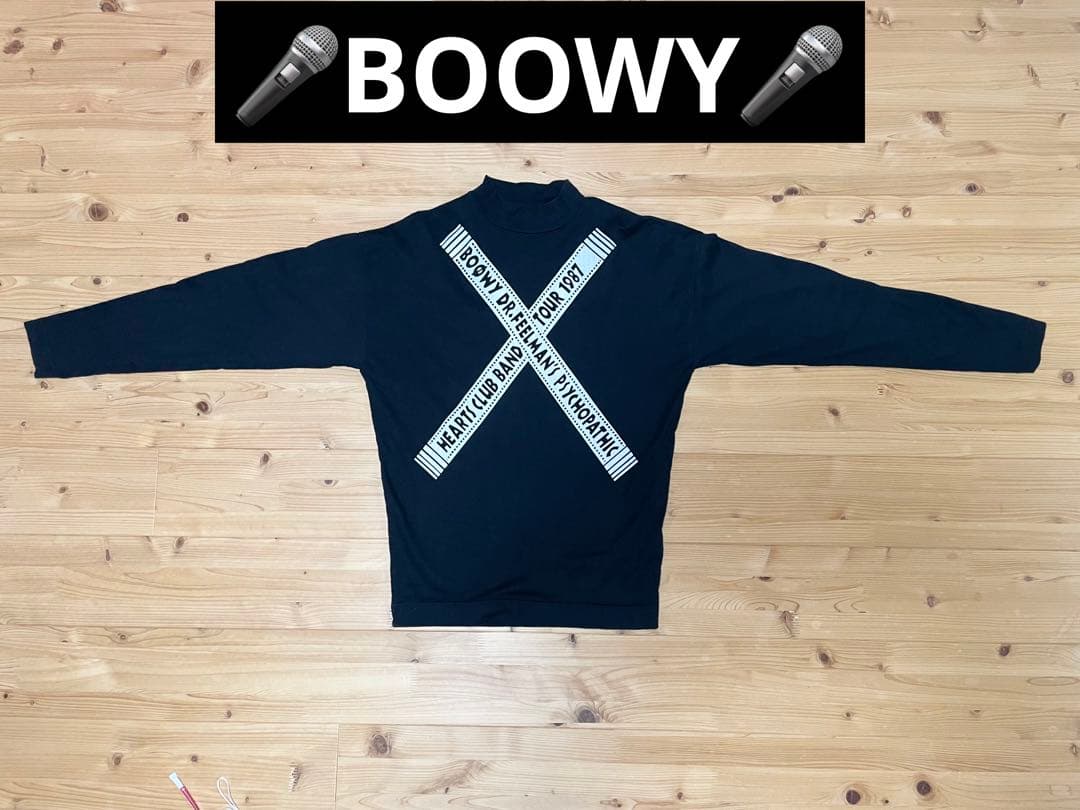 BOOWY 1224 Film ツアー 長袖 ロングTシャツ 黒 コンサート - メルカリ