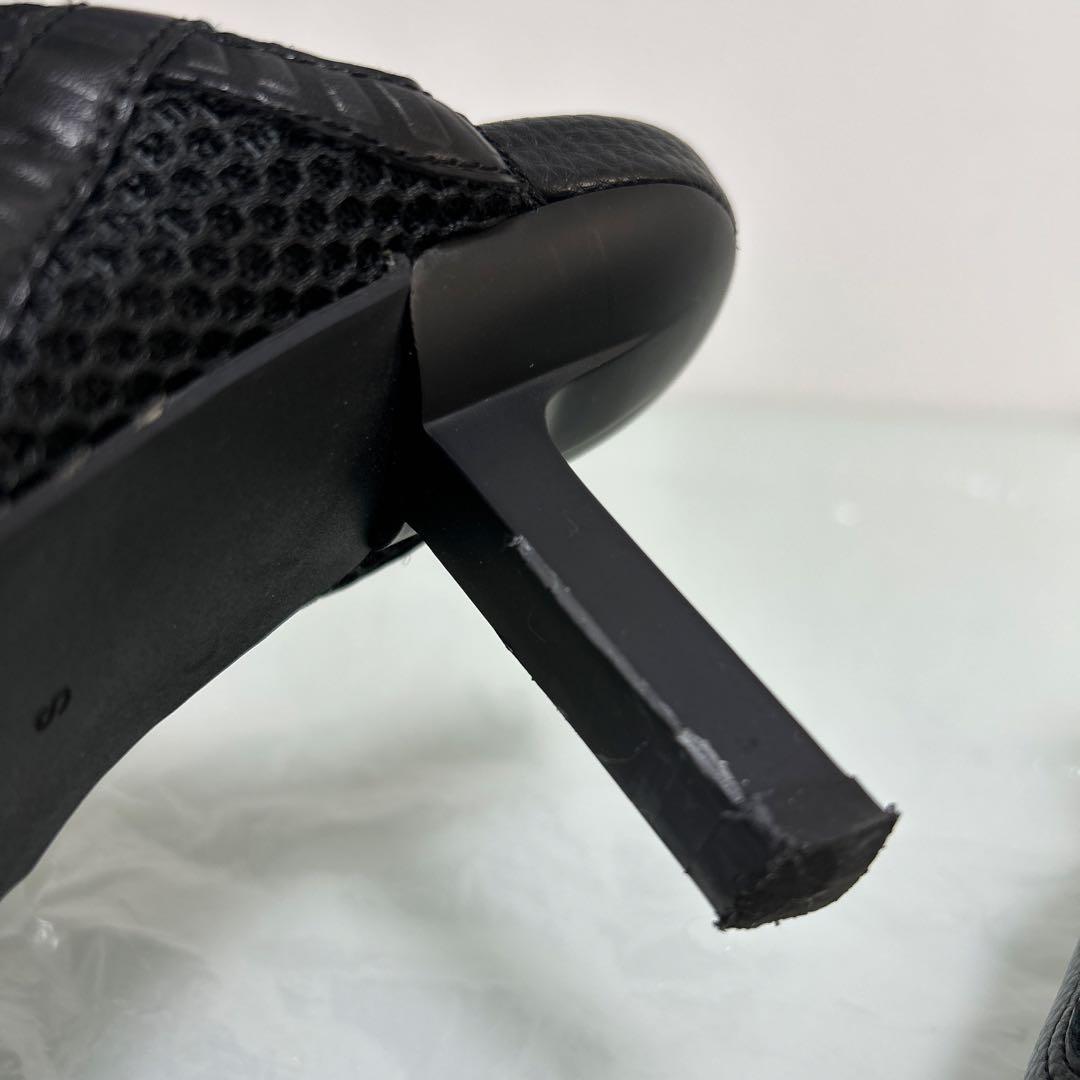 YELLO ブラック　スニーカーミュール（22.5cm）