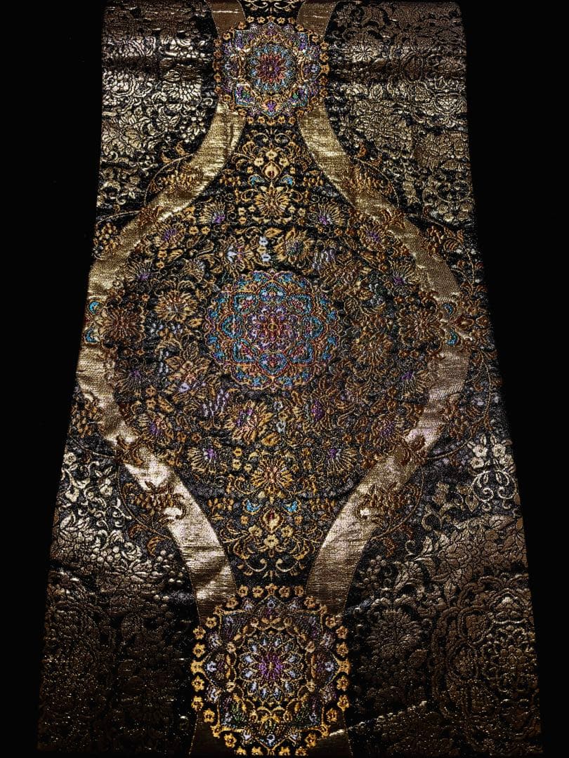 【美品】袋帯 宝相華 黒金色 宝相華 ゴージャス 楽天市場】宝相華紋の通販